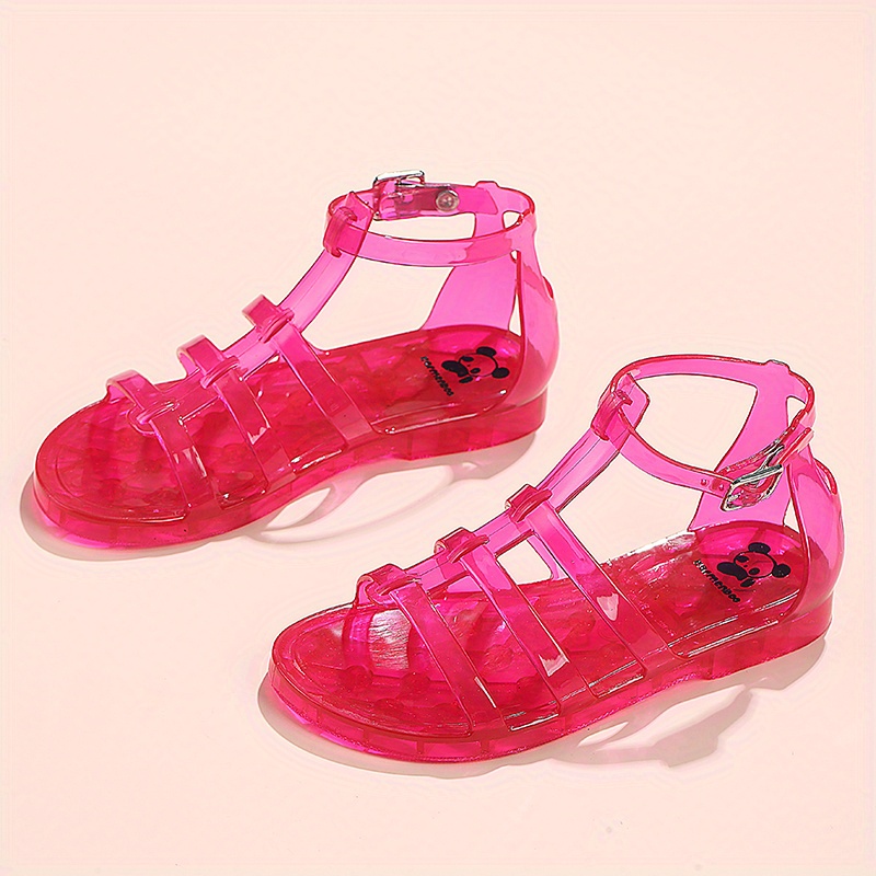 Pink Glitter Jelly Shoes
