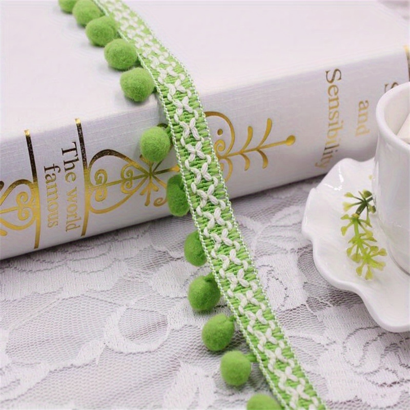 Pom Pom Lace Trim Ball Ribbon  Sewing Fabric Pompom Ribbon - 2