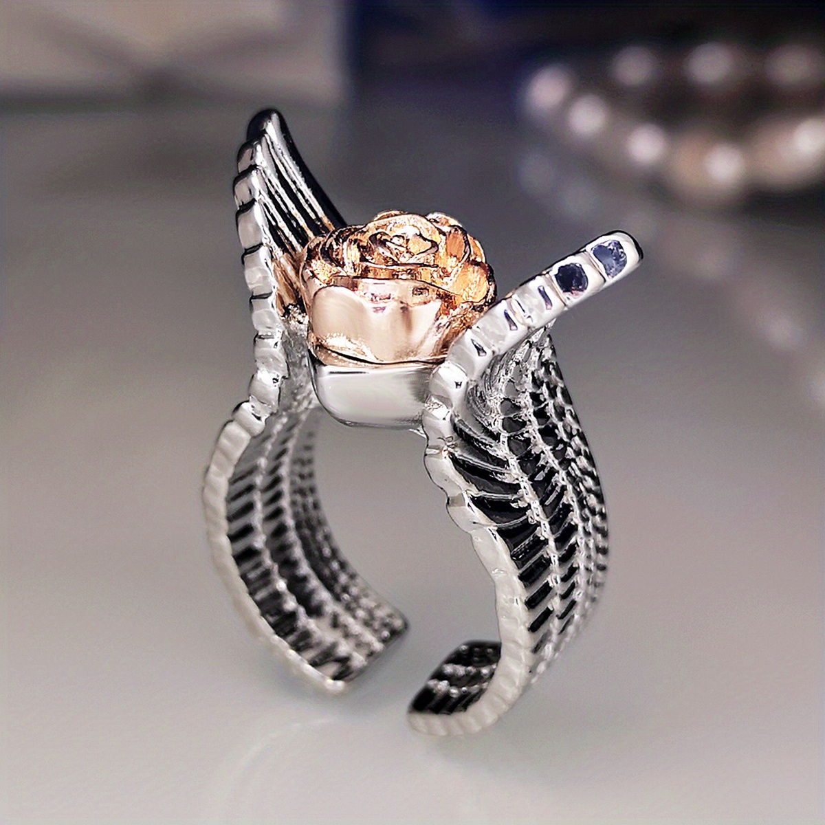 Keltischer Mond Ring Aus 925er Sterlingsilber – Verstellbarer Knotenring Mit Zirkonia – Geschenk Für Sie & Ihn
