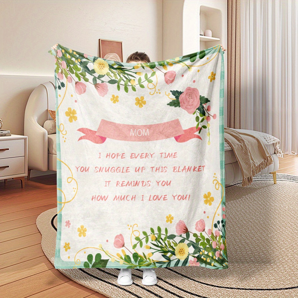 Mom Blanket Mom Gifts From Daughter Son Birthday Gifts For Mom Christmas  Mothers Day Valentines Day Gift For Mom Warm Soft Throw Blanket, - Temu