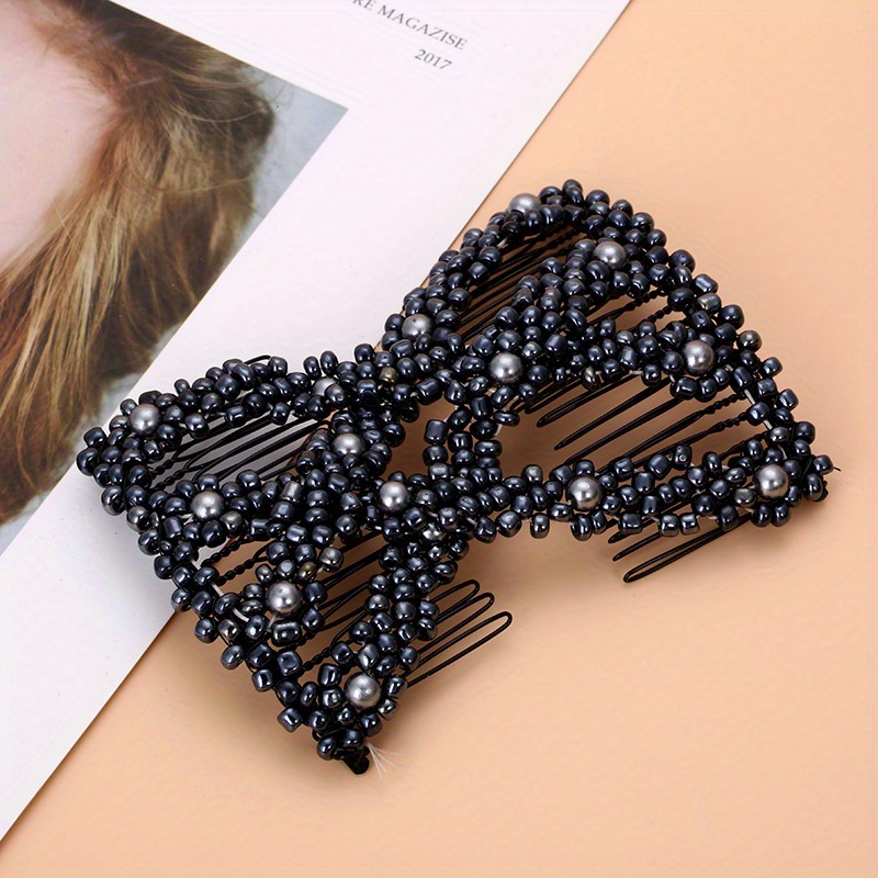 Elastic Hair Comb Insert Comb Versatile Hair Clip Female - Temu