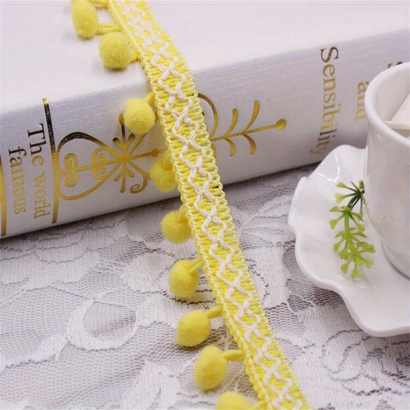 2yards/lot Pompom Lace Ribbon Sewing Accessories Pom Pom - Temu