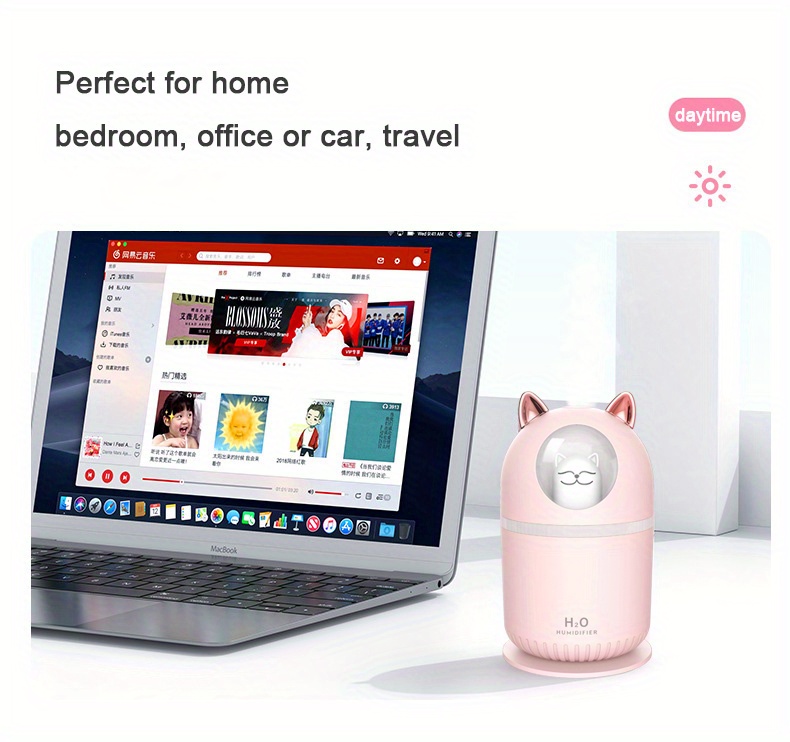 usb humidifier household small bedroom mute air large spray office bedroom dormitory portable female student day gift gift mini pregnant baby aromatherapy essential oil large capacity air conditioning room hydrating dazzle small night light details 4