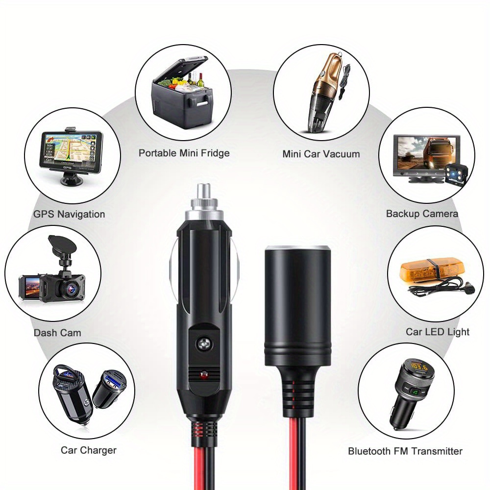 12V-24V Car Cigarette lighter Socket Splitter Plug Dual USB Charger Plug  Adapter Port 3 Way Auto For Navigators Phone