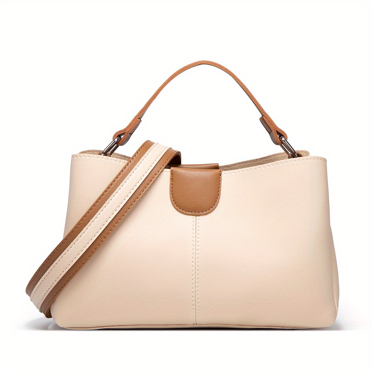 Contrast Crossbody Bucket Shoulder Bag Women's Handbags