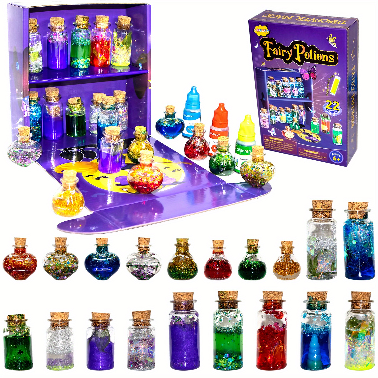 Ensemble de jeu d'accessoires de jouet de bouteille magique
