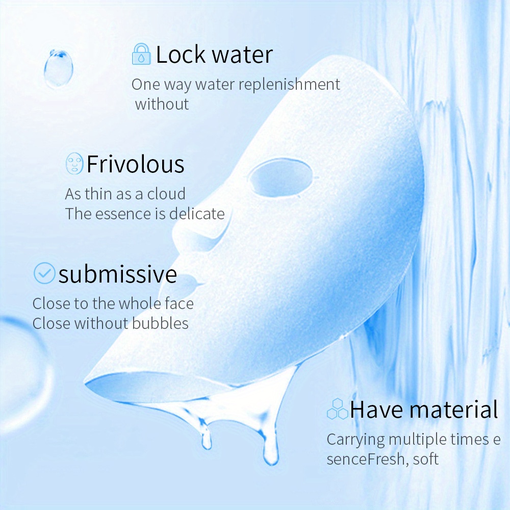 Face Mask Refreshing Sheet Masks Hyaluronic Acid Facial Mask Temu