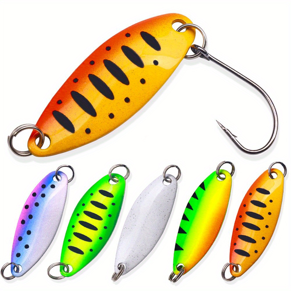 5pcs Trout Bait Fishing Lures - 2.5g Metal Spoon Wobbler for Casting &  Jigging - Pesca Chub Tackle Accessories