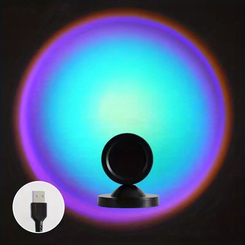 Smart Bluetooth Sunset Projection Lamp Sunset Projector Night Light APP  Remote Led Lights for Room Decoration Photography Gifts