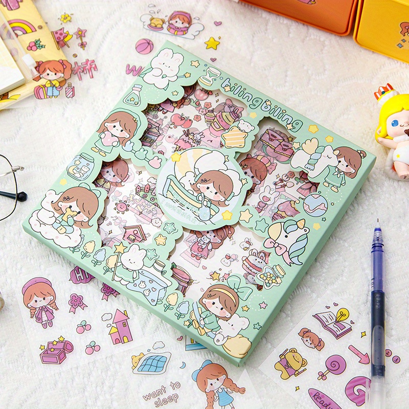 Kawaii Cartoon Stickers 100 Sheets Cute Stickers Scrapbooking