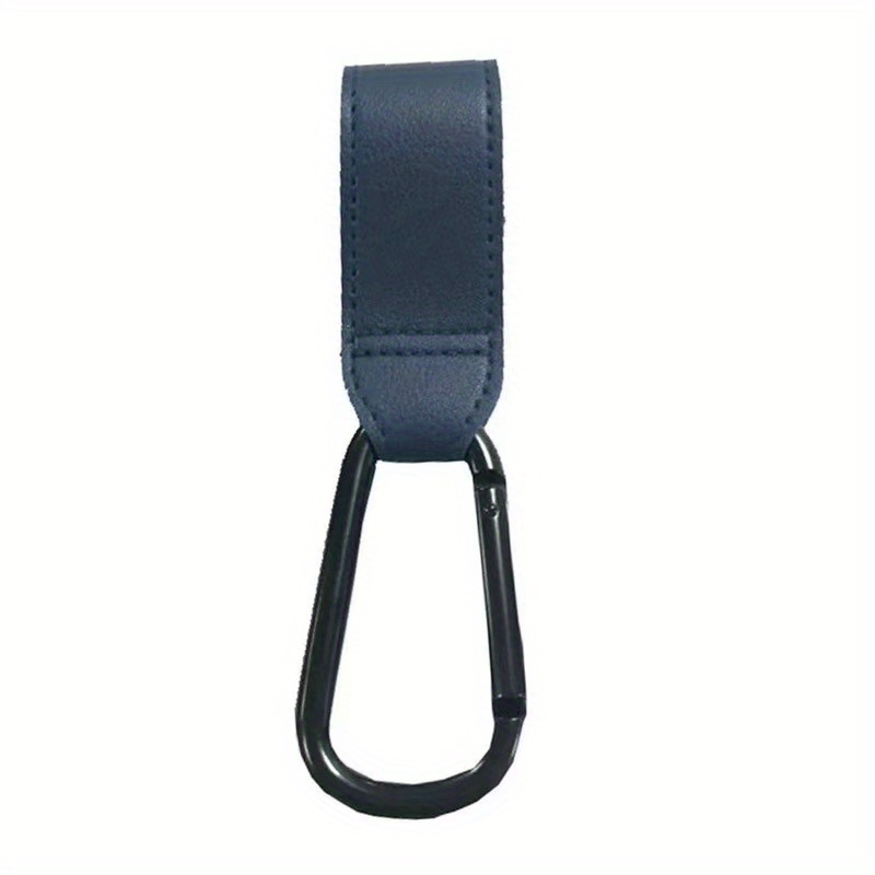Portable Baby Car Hook for Strollers, Leather Carabiner