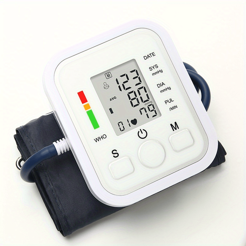 TASHHAR Blood Pressure Monitor Electronic Sphygmomanometer Digital Home  Blood Pressure Meter Automatic Blood Pressure Gauge Portable Blood Pressure