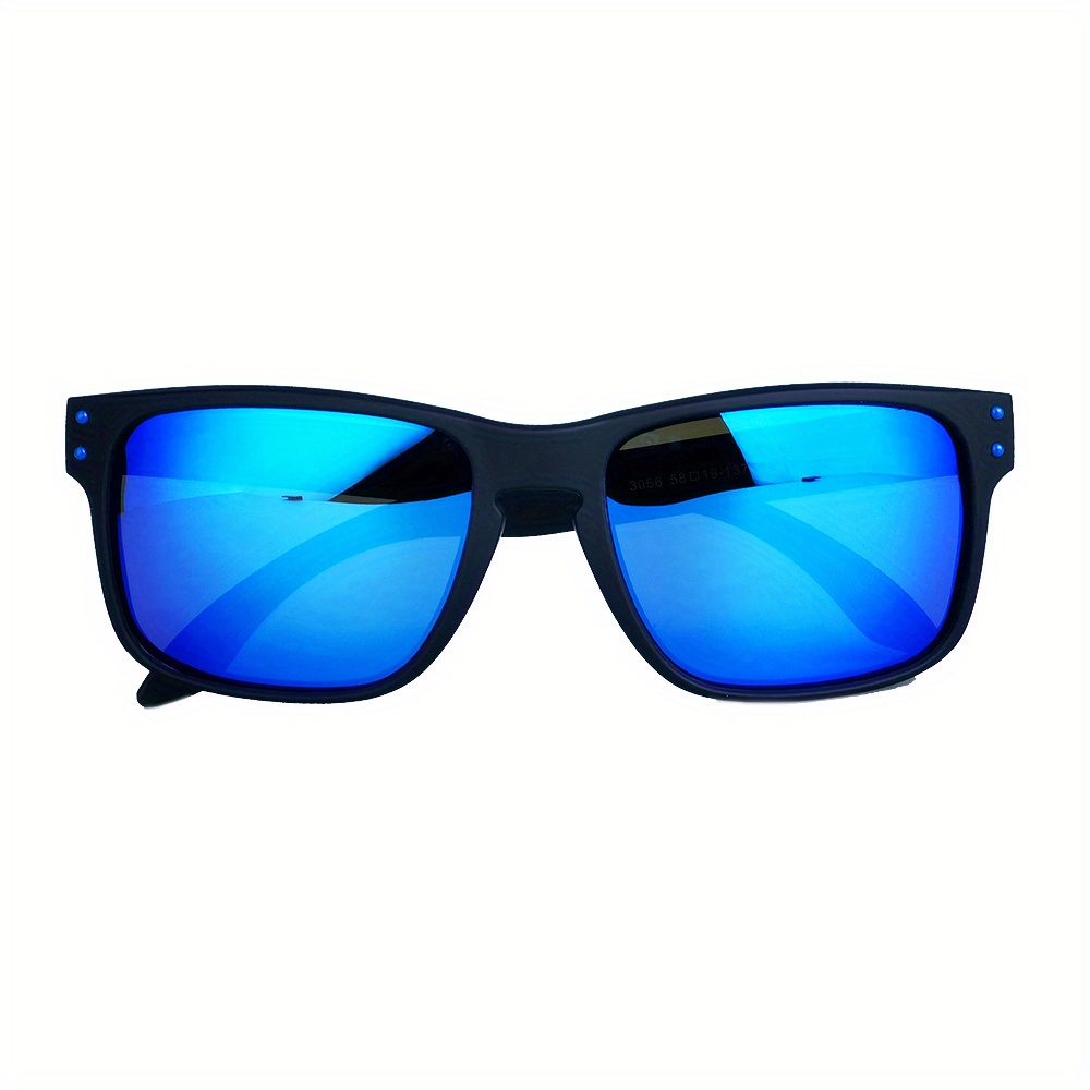 Gafas de sol polarizadas deportivas al aire libre con marco cuadrado de  moda y lentes espejados