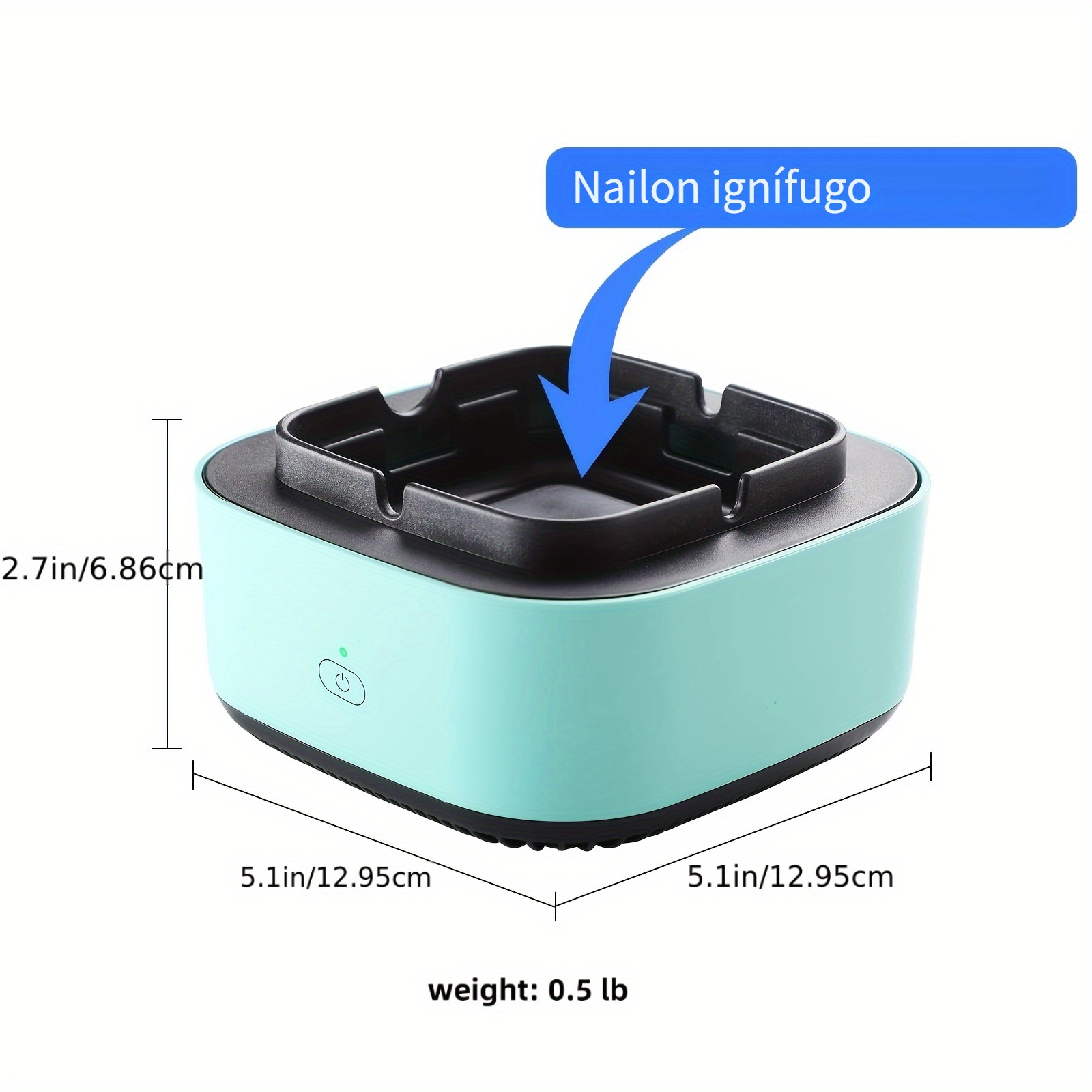 Cenicero De Humo 2 En 1 Con Purificador De Aire