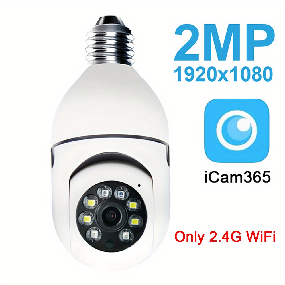 E27 Security Protection Bulb Surveillance Camera wifi Night Vision  Automatic Human Tracking Digital Zoom Camara Vigilancia wifi - AliExpress