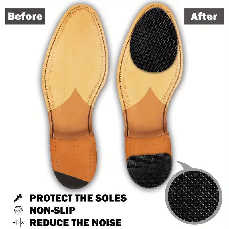 4 pairs of non slip shoe pads protect your high heels soles with adhesive grips details 2