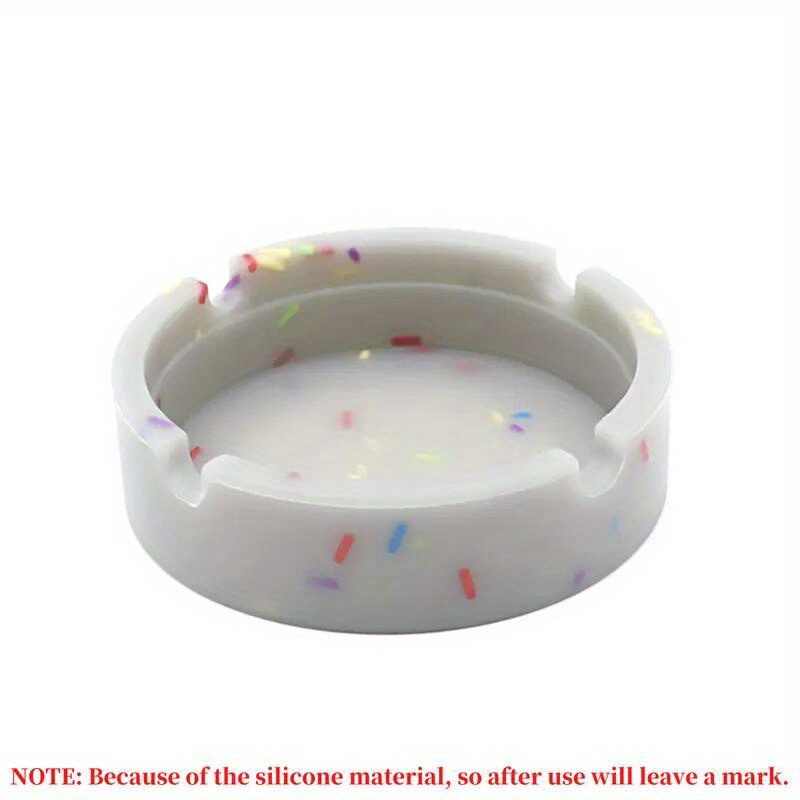 Silicone Ashtray Glow In Dark Durable High Temp Heat Resistant