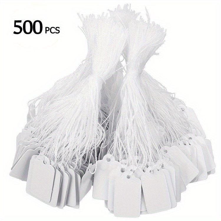 500pcs Paper Tags Jewelry Tags Paper Clothing Price Tags Sale Tags with  String 