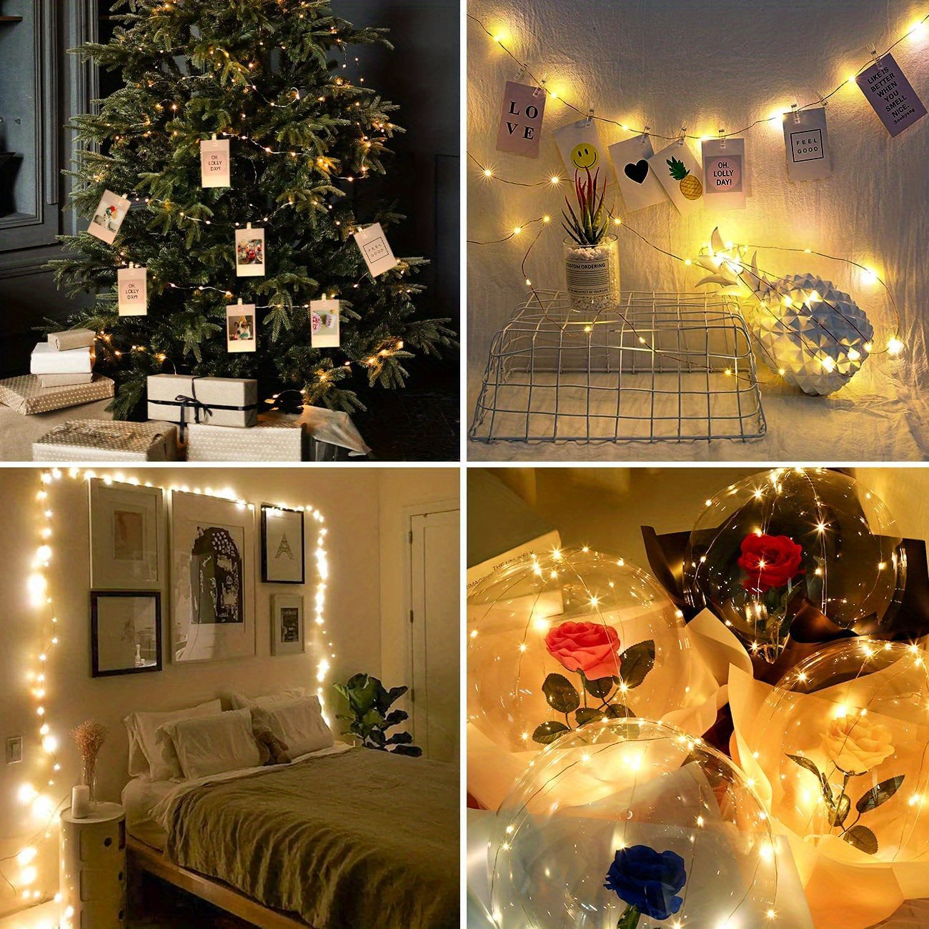 luz de clip de fotos fairy string lights with 100 led string 40 wooden clips for hanging pictures for bedroom party diwali decoration lights wall christmas halloween valentines day decoration sports & outdoors details 5