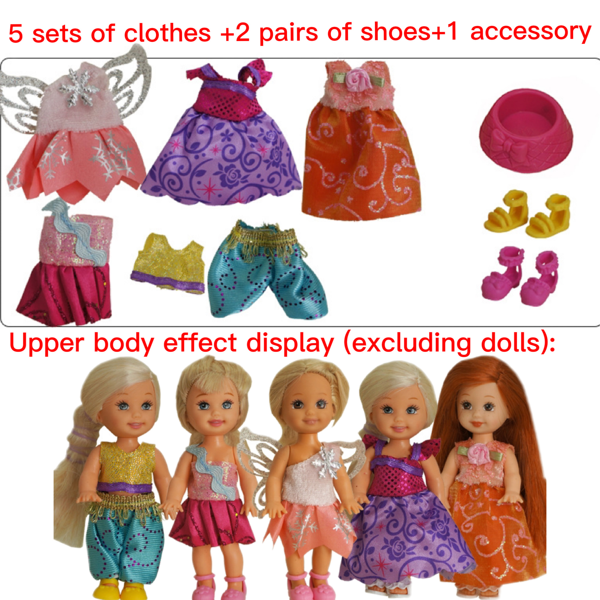 UPINS - Confezione Da 16 Vestiti Per Bambole Accessorio Per Abiti Da Festa  Vestito E 20 Paia Di Scarpe Per Bambole Compatibili Con Barbie - ePrice