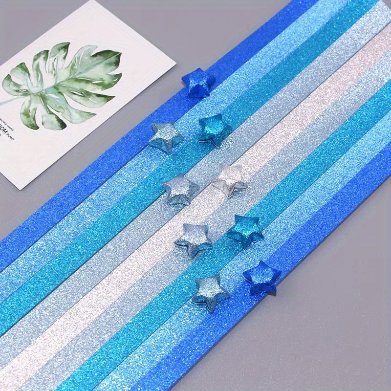 LMDZ 900 Sheets Star Origami Paper Color Flash Star Paper Stars Paper Lucky  Star Decoration Paper Strips DIY Hand Art Crafts