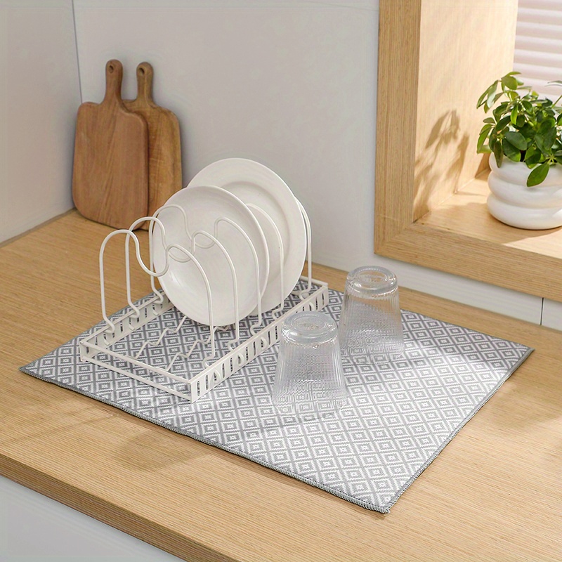Dish Drying Pad, Washstand Kitchen Universal Drain Mat, Quick-drying Coffee  Dish Cup Drying Pad, Toilet Anti-water Absorption Mat, Kitchen Accessories,  Bathroom Accessories - Temu