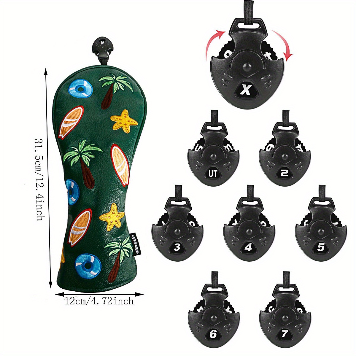 Cool Pattern Pu Leather Golf Driver Headcover Temu Denmark