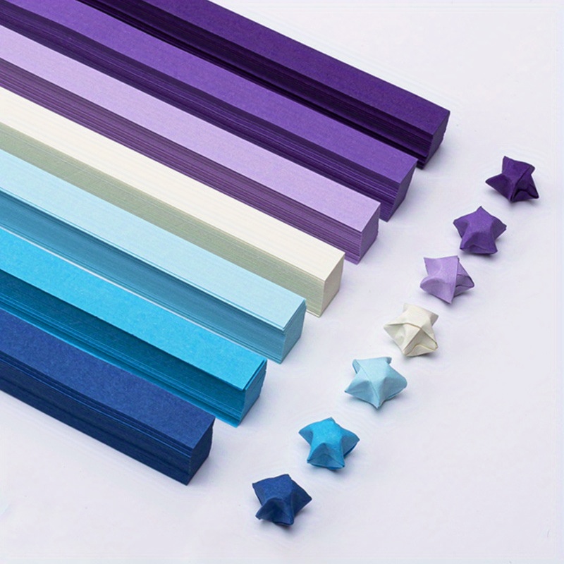 Mohamm 540 folhas listra 27 cores sortidas origami estrelas papel dobrável  para artes crafting escola ensino projetos diy