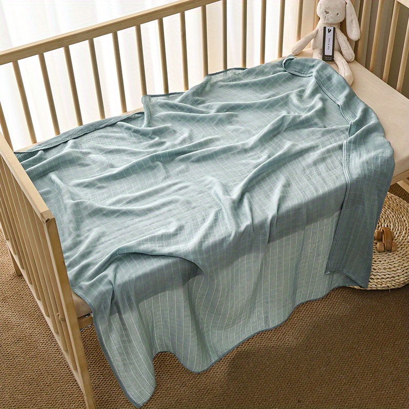 Soft Bamboo Fiber Baby Wrapping Blanket for Comfort