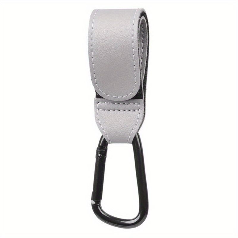 Portable Baby Car Hook for Strollers, Leather Carabiner