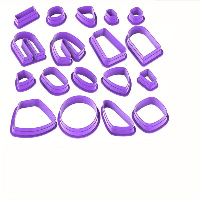 Polymer Clay Cutter Set 19 Kinds Of Clay Earring Cutters - Temu