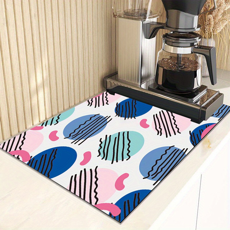 Dish Drying Mat, Solid Color Rectangle Novelty Placemat, Technology Velvet  Kitchen Drain Mat, Non-slip Super Absorbent Dish Drying Placemat, Table  Decorations, Kitchen Supplies - Temu