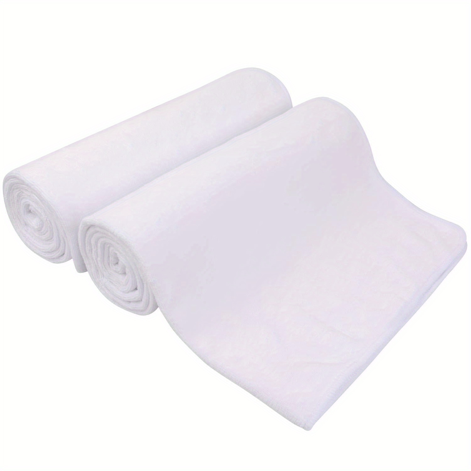  Towels N More 6 Pcs White Absorbent Gym Towels -100