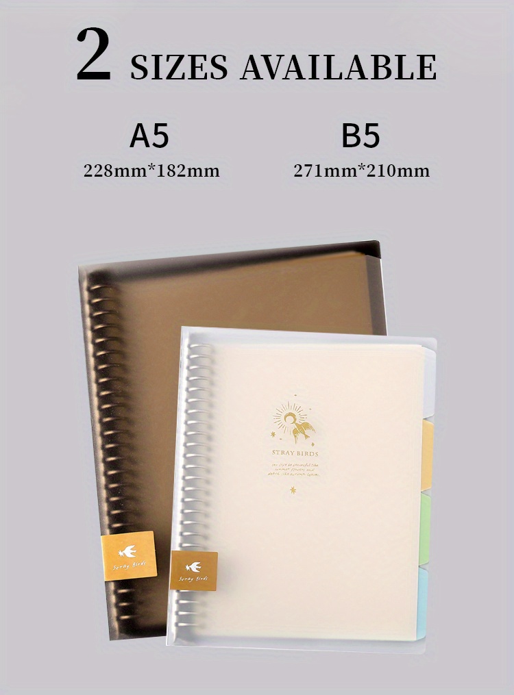 B5/a5 Loose leaf Notebook: Detachable Refill Horizontal Line - Temu
