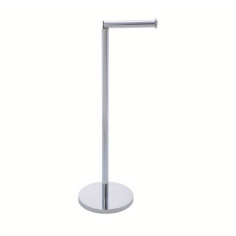 Toilet Paper Roll Holder Floor Free Standing Stainless Steel