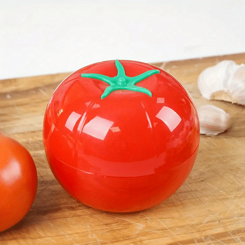 Tomato Shaped Plastic Sealing Storage Box Kitchen Food Temu