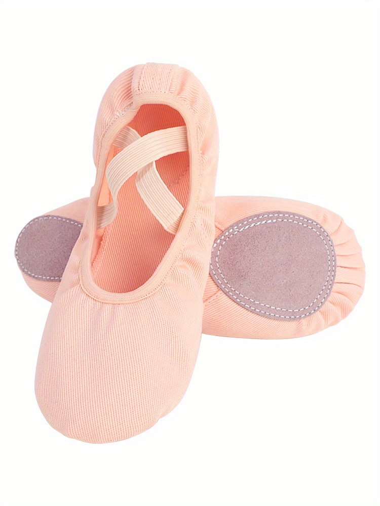 Zapatos Práctica Baile Lona Niñas Zapatos Ballet Elásticos - Temu