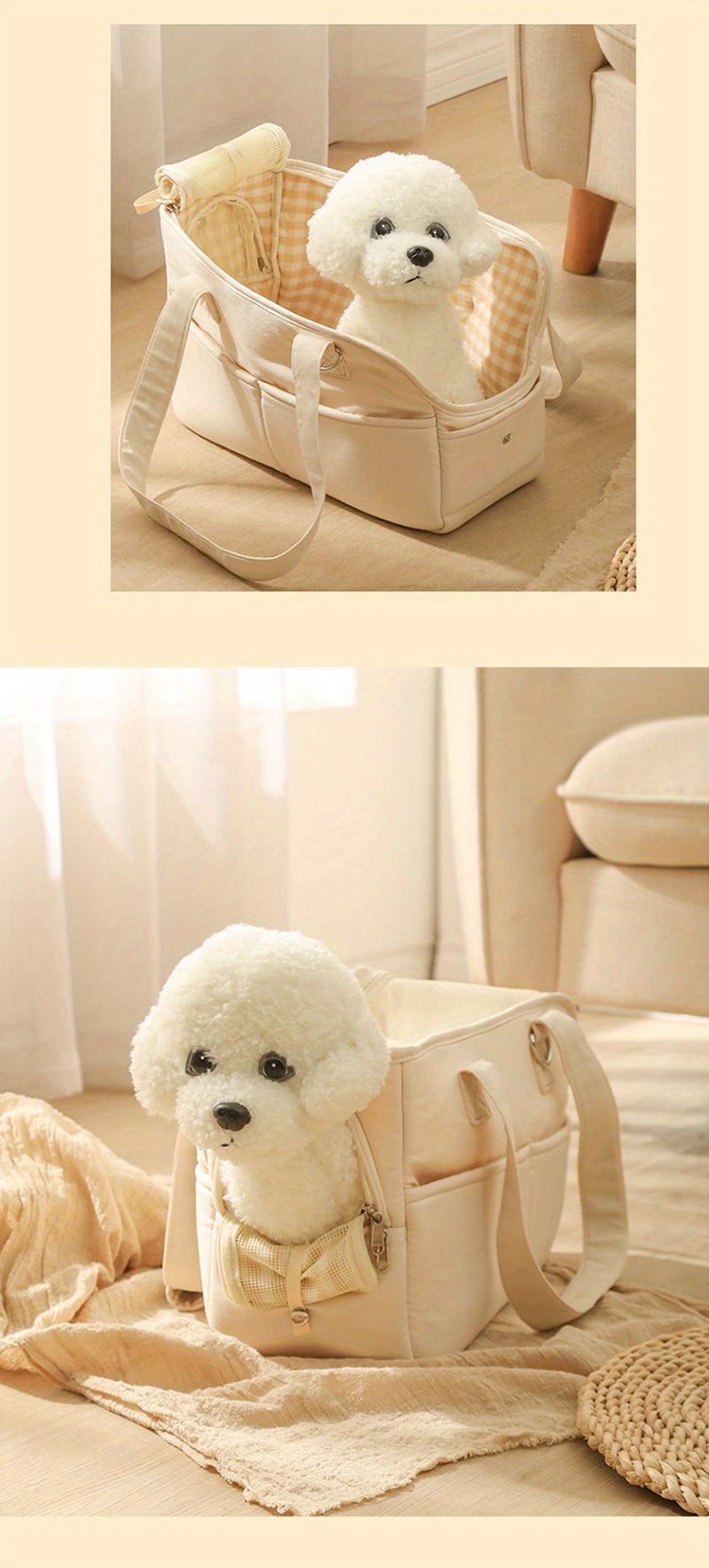 Dog Bag Portable Pet Carrier Bag Portable Shoulder Handbag Temu