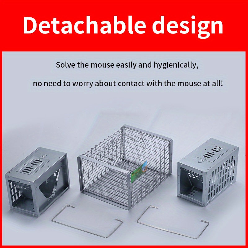 Advanced Four Door Rodent Animal Cage Humane Live Mouse Trap - Temu