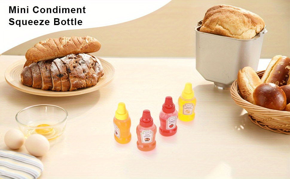 Mini Condiment Squeeze Bottles - Portable Plastic Sauce Containers – pocoro