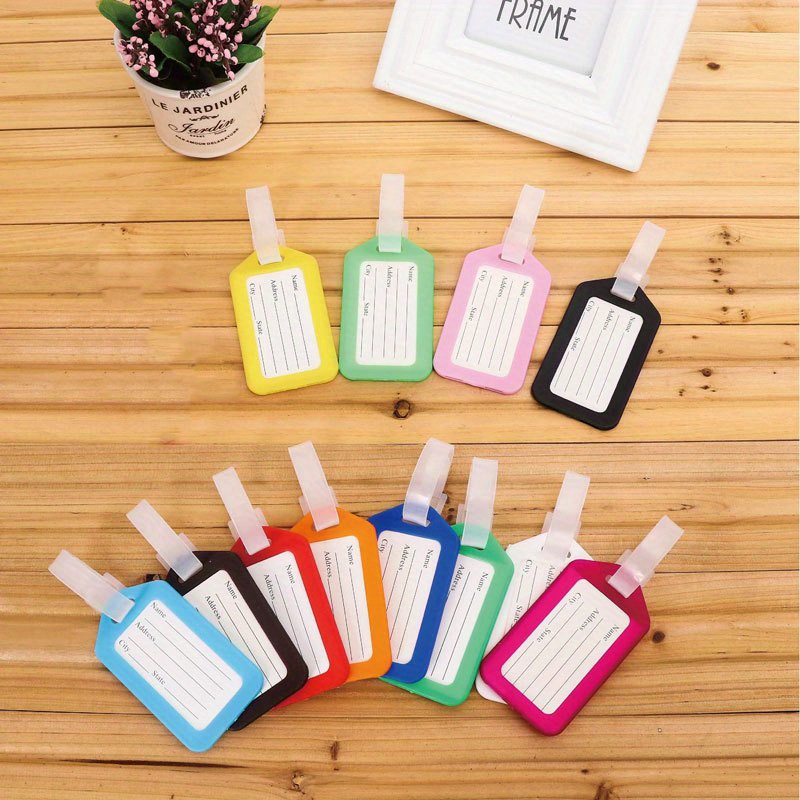 Mixed Color Luggage Tag. Luggage Baggage And Luggage Tag. Luggage Tag Card  Sleeve Assortment Marker - Temu