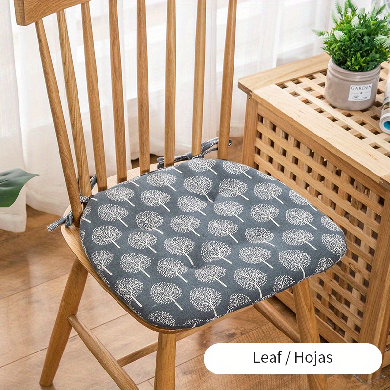 Breathable Dining Chair Cushion With Straps, Soft And Comfortable