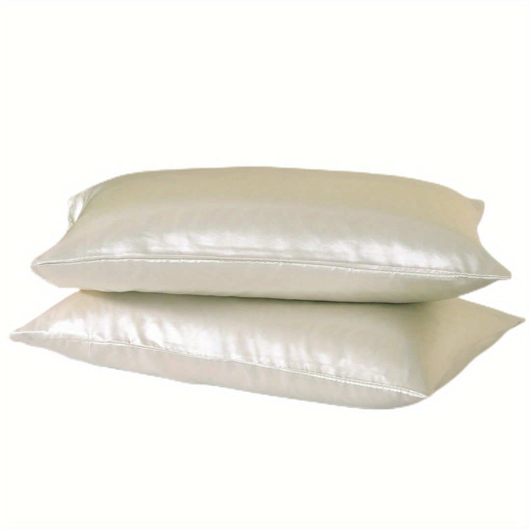 2pcs   pillowcase pillow covers hair and   satin pillowcase set with envelope closure housewarming gift details 3