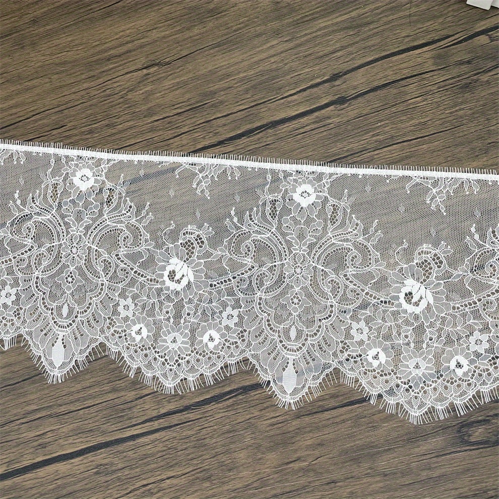 White Wide Lace Trim