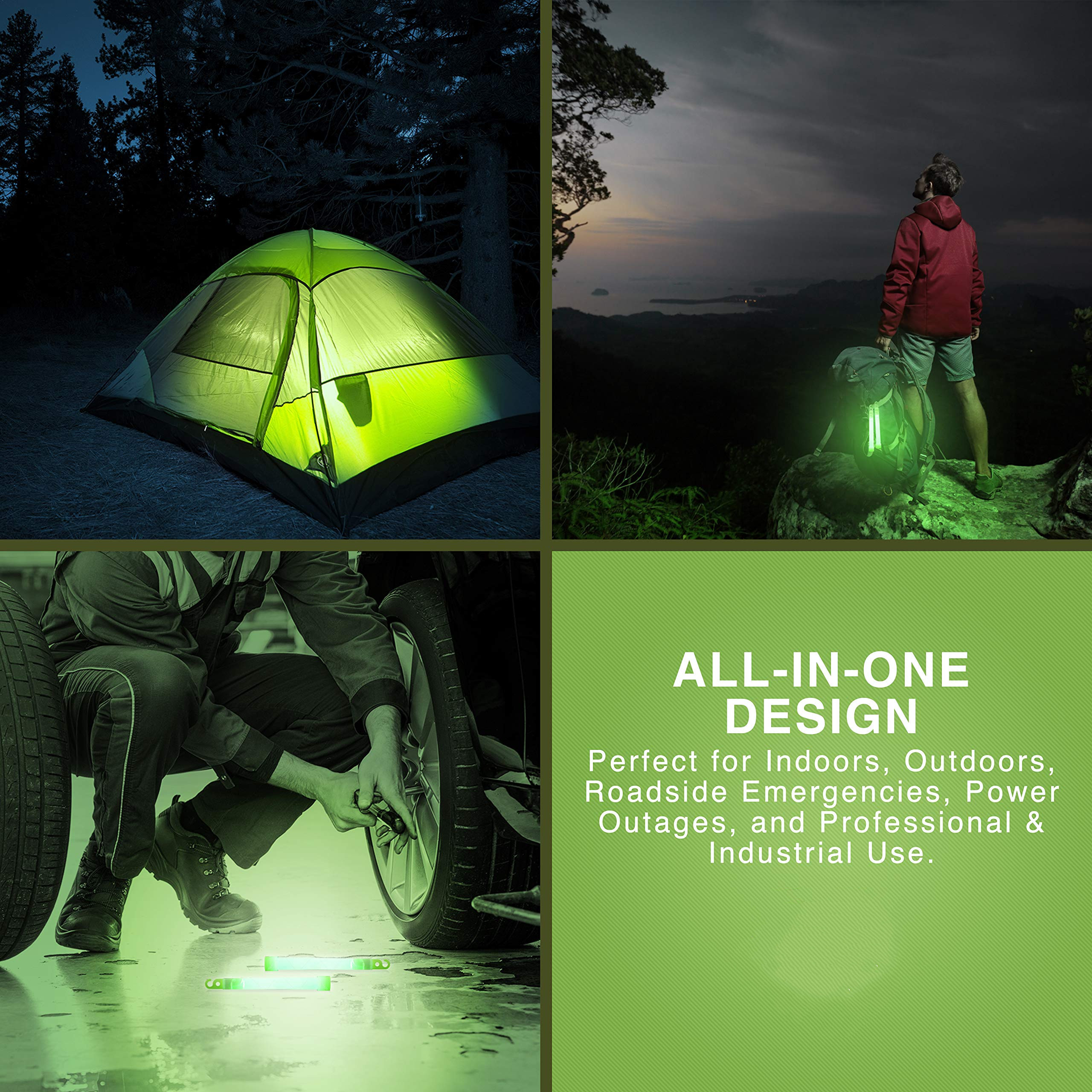 General Medi 12 Ultra Bright Glow Sticks + Bonus Emergency Blanket and  Survival Whistle - Emergency Light Sticks for Camping, Hiking, Outdoor