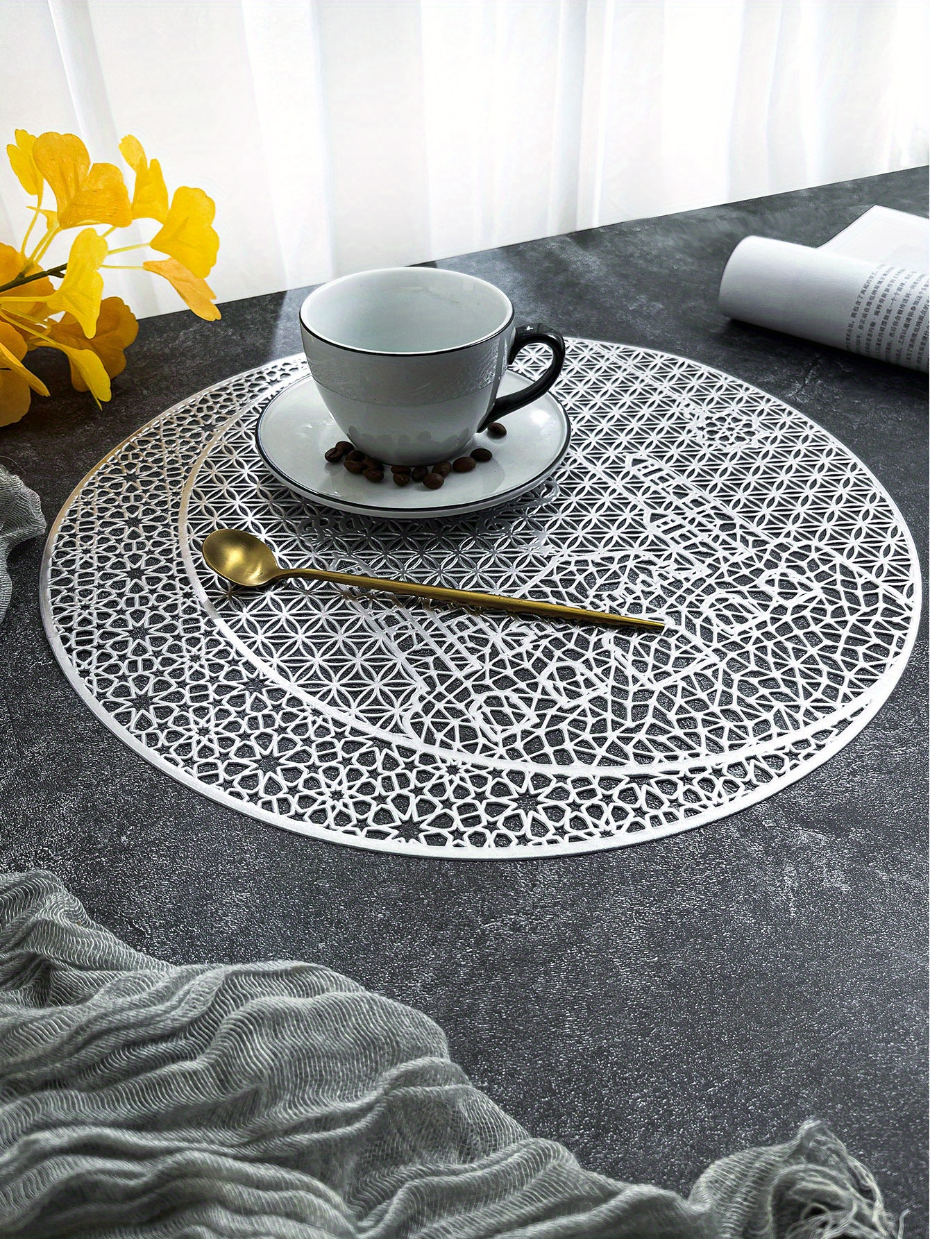 Placemat Round Placemat Sweet Longing Elegant Temu United Kingdom