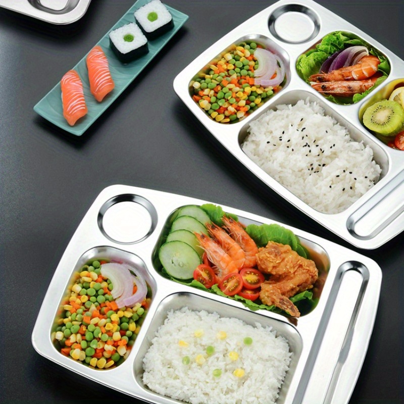 Stainless Steel Dinner Plate Perfect Picnics Breakfast - Temu