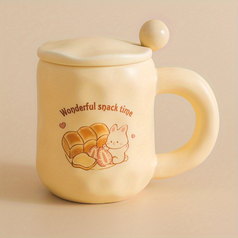 Sanrio Pompompurin Ceramic Coffee Mug 8oz Yellow Tea Cup Kawaii Cute