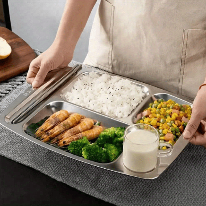 Stainless Steel Dinner Plate Perfect Picnics Breakfast - Temu