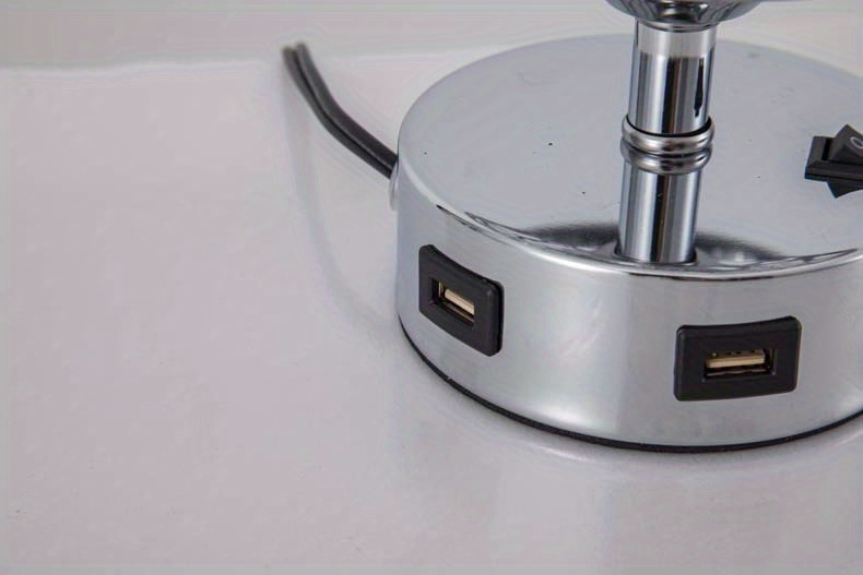 Bedside Table Lamp Bulb Nightstand Lamps Usb Ports K9 Temu